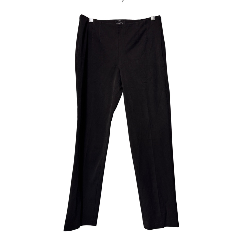 Talbots‎ Curvy Fit Black Trousers Pants Side Zip Women's Size 4